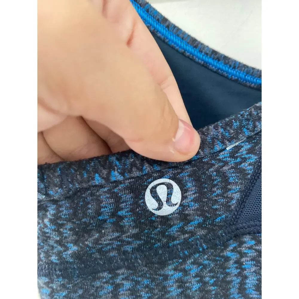 Lululemon Flow Y Bra IV Ziggy Wee October Inkwell / Inkwell Size 2
